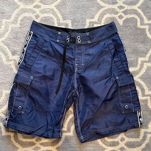 Pelagic Deep Blue Cargo Swim Shorts